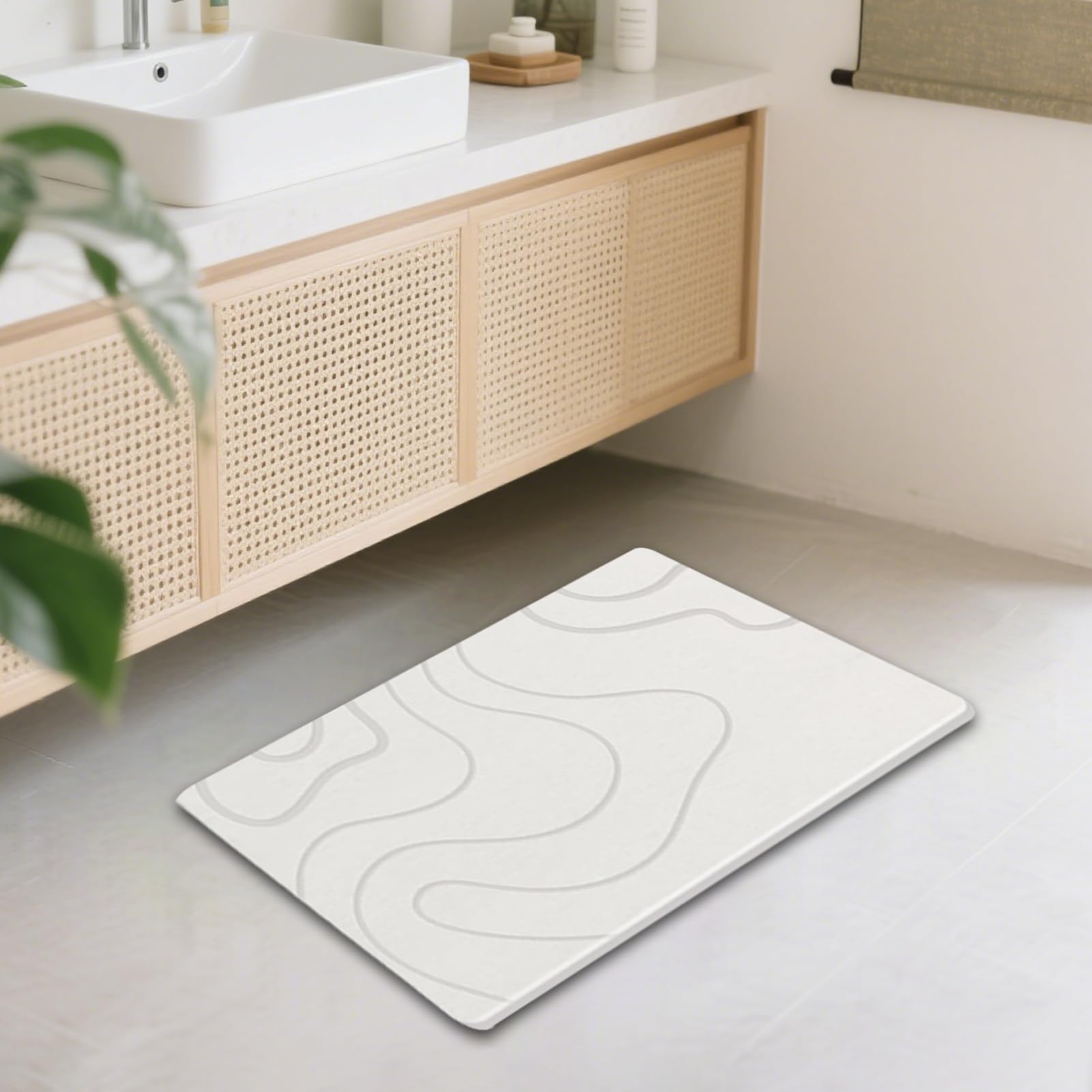 Tappetini per Bagno Tappeto Assorbente in Terra di Diatomee