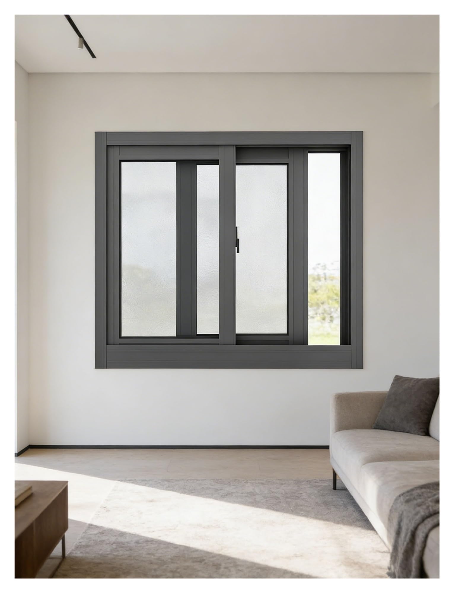 Repuesto horizontal 22x20 pulgadas con ventana de cristal templado para hogar