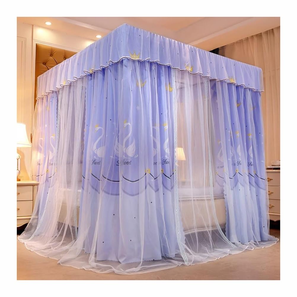 Moustiquaire à baldaquin de lit luxe double et king size couleur D