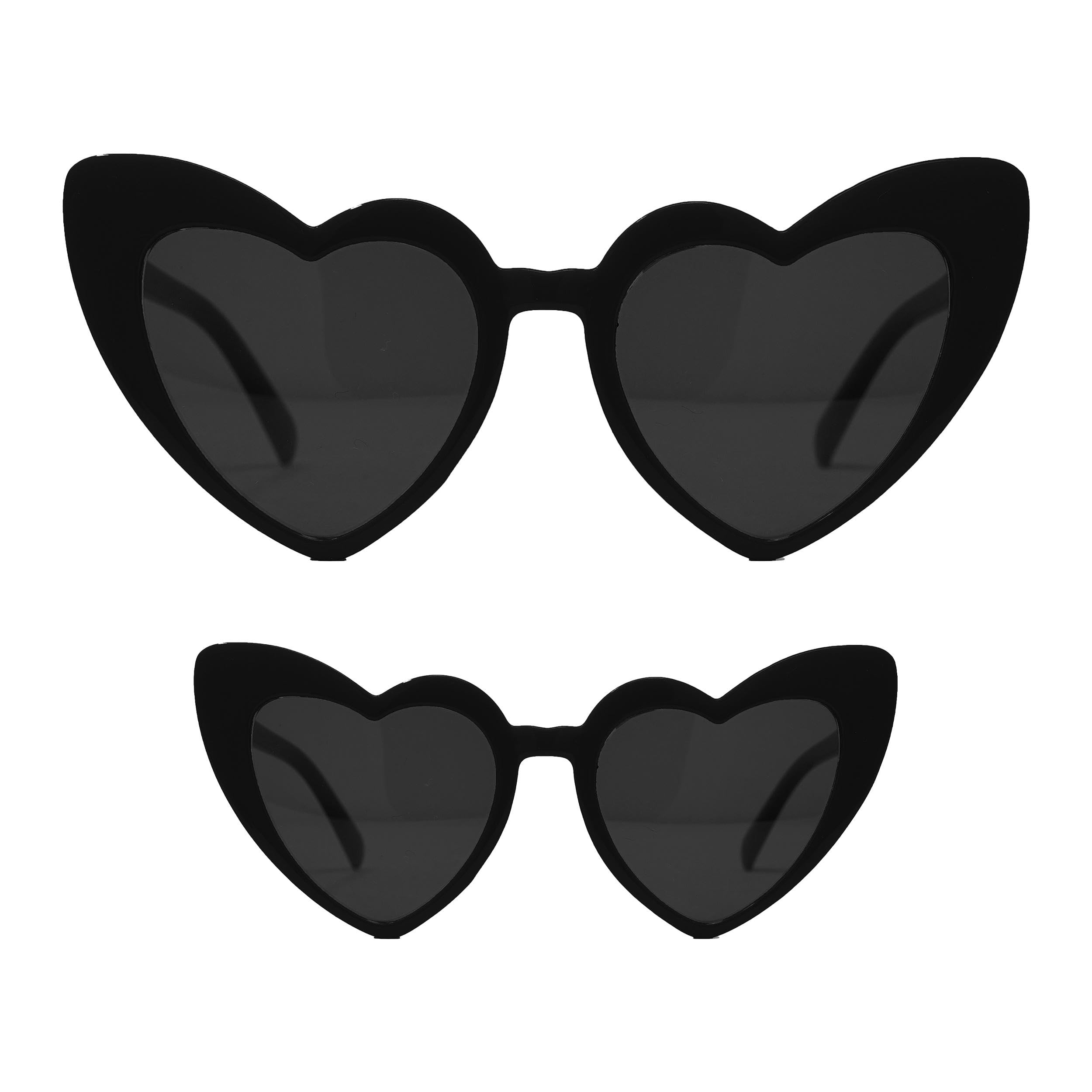 Funky Junque Heart Shaped Sunglasses Mommy and Me - Mother's Day Gift - Family Matching Sunnies
