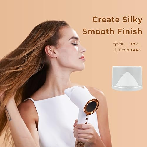 Miniatura 5 de Secador de pelo, secador de pelo de alta velocidad de 110000 RPM, 500 millones de secador de pelo de cuidado iónico negativo para secado rápido, 200