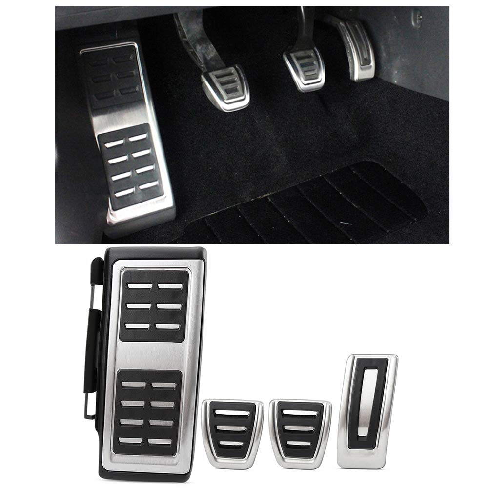 Pedaliera Auto,Pedali Auto Pedale del freno e della frizione Uso adatto per auto, per Passat B8, per Tiguan 17(3 Pcs AT With Rest)