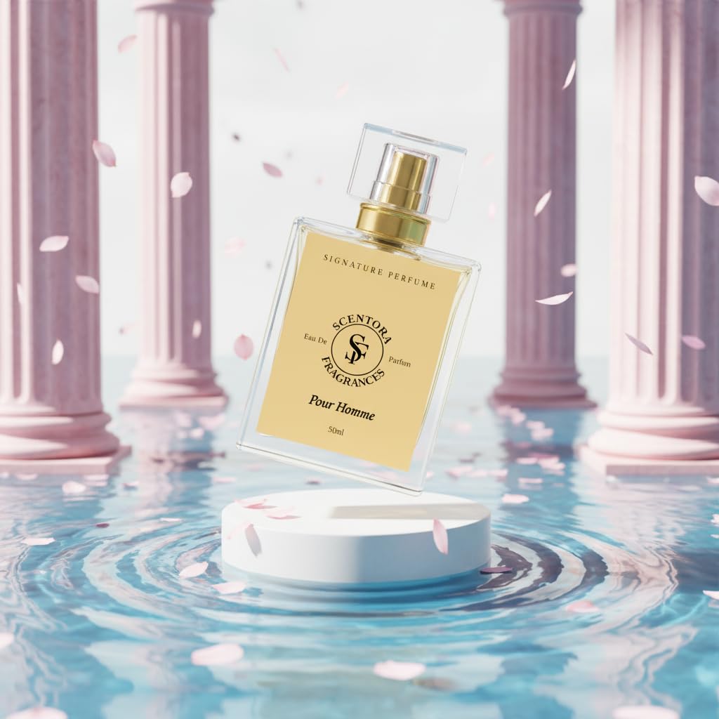 Scentora Fragrances Pour Homme 50ml Extrait De Parfum | Long Lasting Luxury Perfume for Men | Classic Mediterranean Citrus & Neroli Intense Fragrance | Ideal for Gifting 1