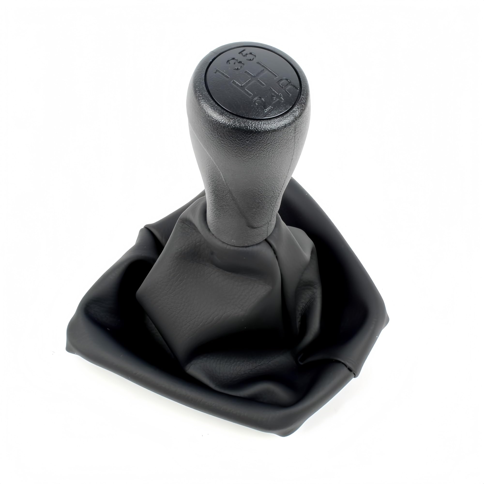 Neixlyi Gear Stick knobs for Fiat for Fiorino 2016-2021 Car-Styling 5 for Speed Gear Stick Shift knob Level Leather Boot(1 Set)
