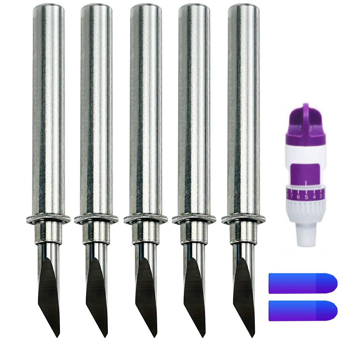 5 cuchillas de corte profundo CABLDF1 para Brother ScanNCut2 ScanNCut DX2 DesignNCut compatible con soporte CAHLF1 afilado y estable