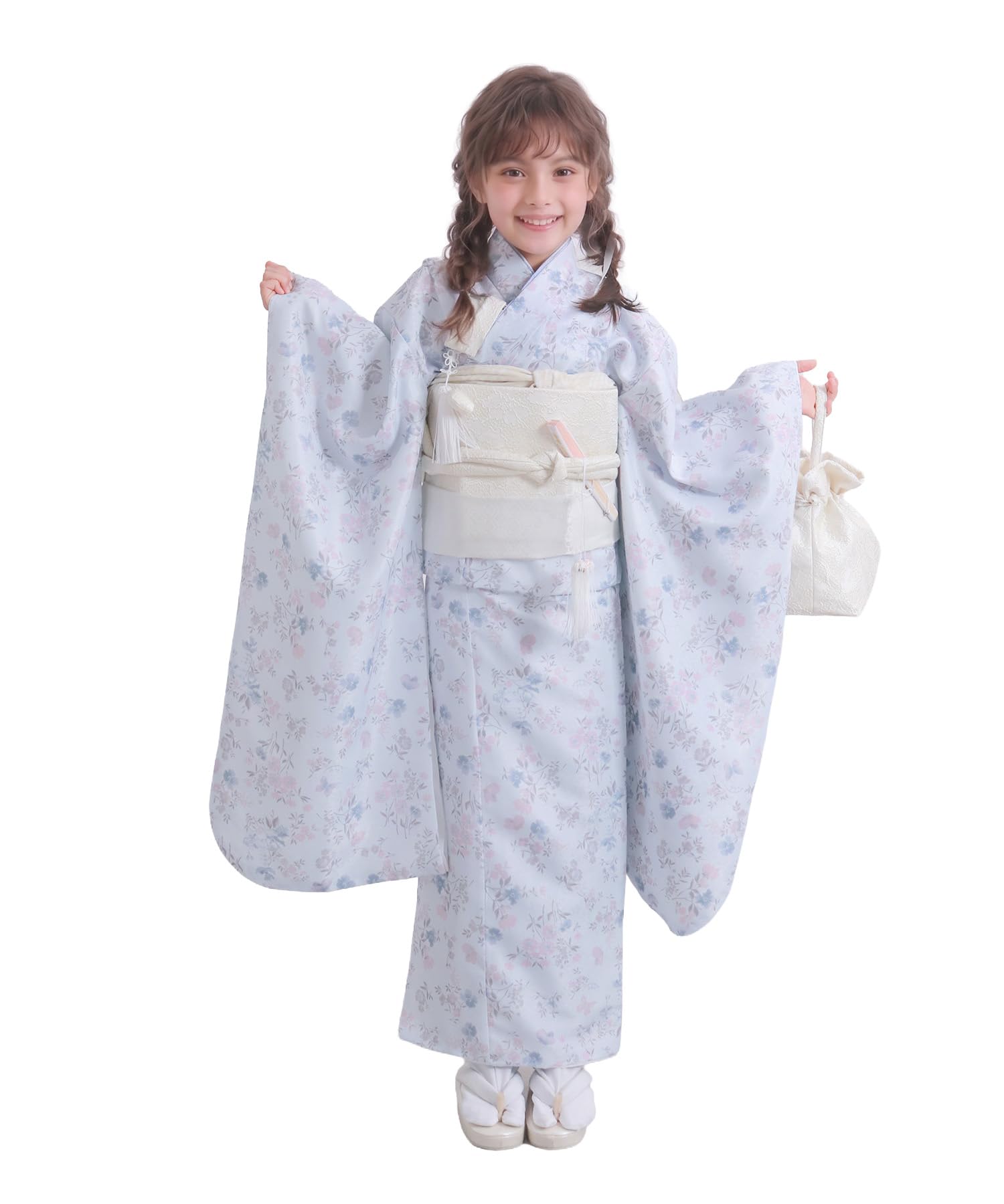 Amazon | [キョウエツ] 七五三 7歳 女の子 四つ身 着物 セット 753 帯