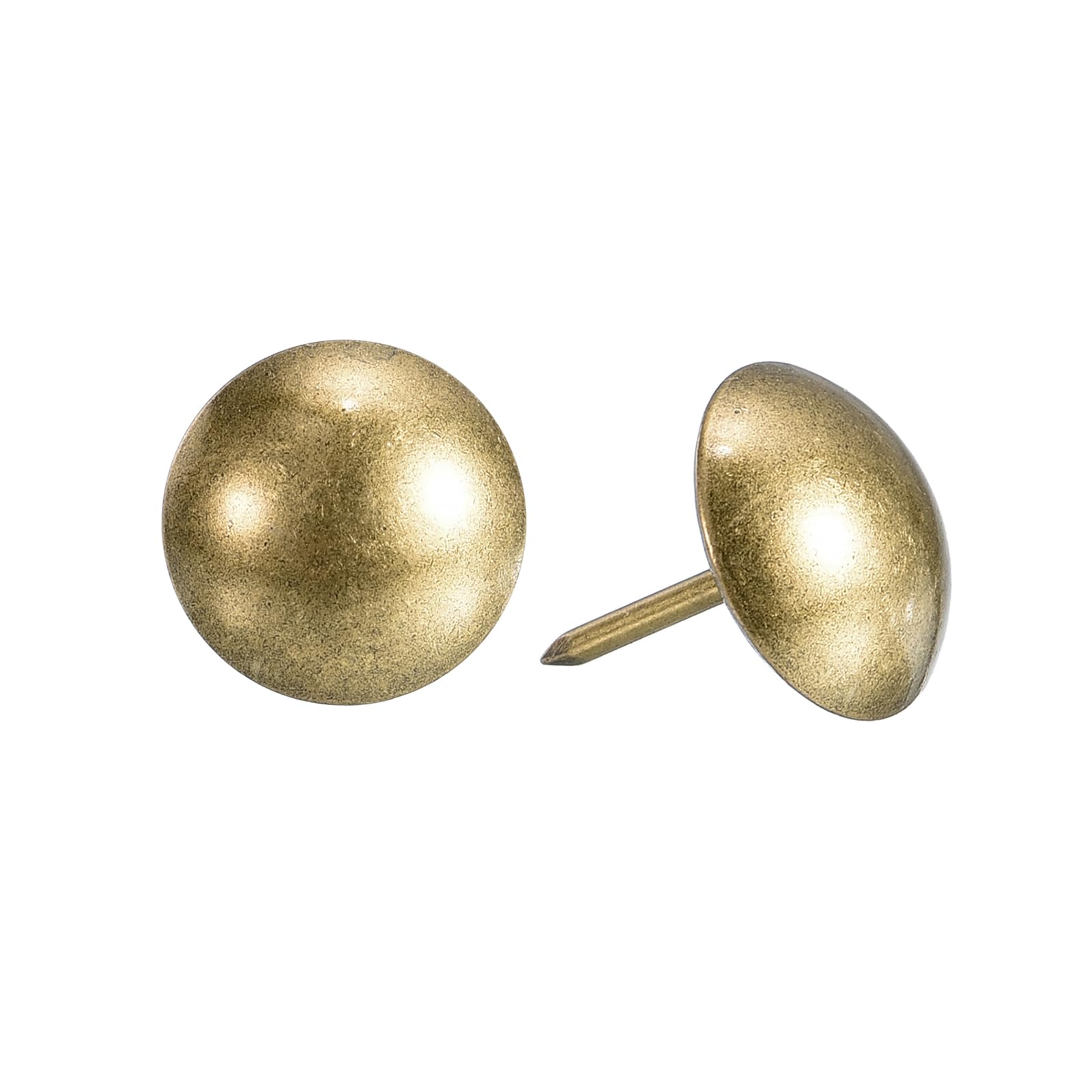 Punaises d'ameublement en acier lot de 40 clous de décoration canapé 19x23mm bronze