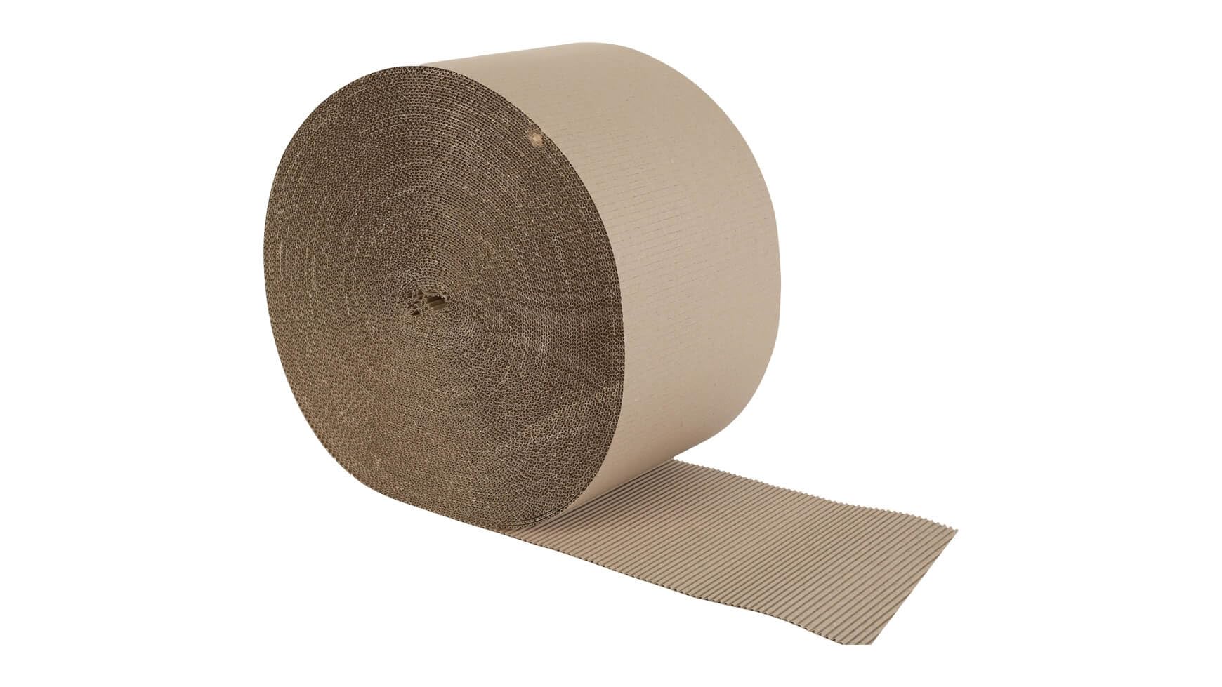 packster 2x Rollenwellpappe Wellpapprolle 30cm 70lfm Braun C-Welle Wellpappe Verpackungsmaterial für sicheren Versand & Lagerung