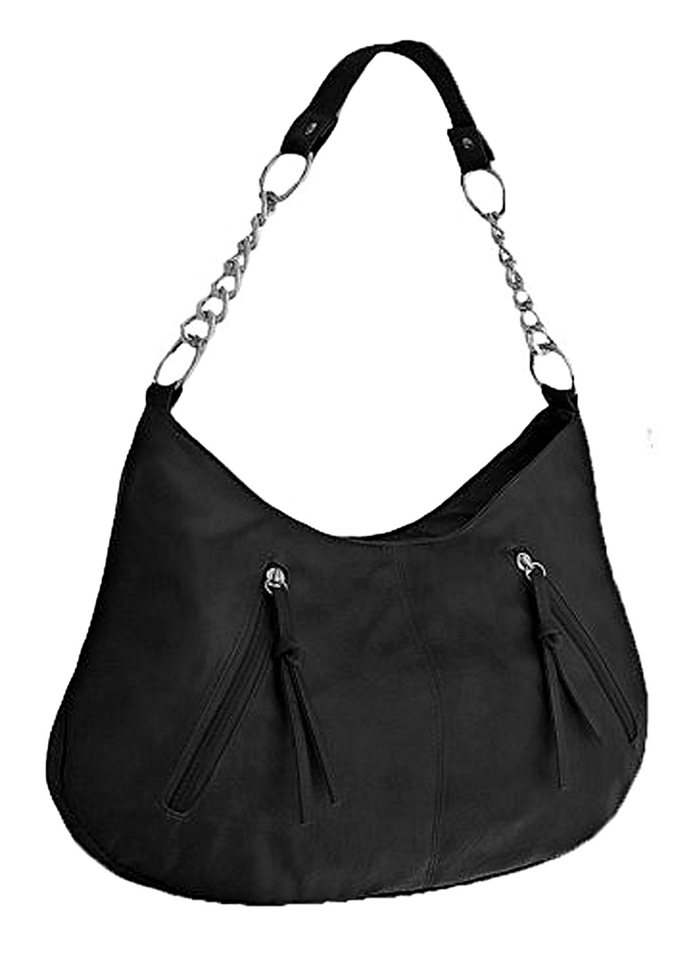 Eye Catch Women's Black - Serena Handbag Faux Leather Shoulder Bag