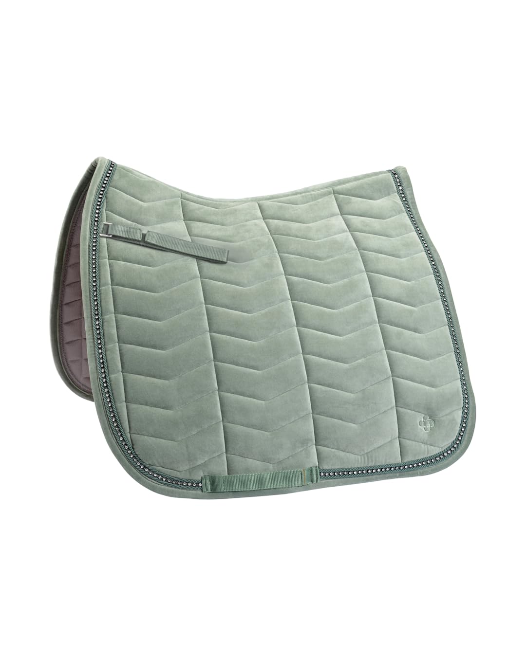 4Horses Dressurschabracke Leeds, atmungsaktive Schabracke mit Coolmax-Futter, Schaumstoffpolsterung, Polyfill und Klettschlaufen