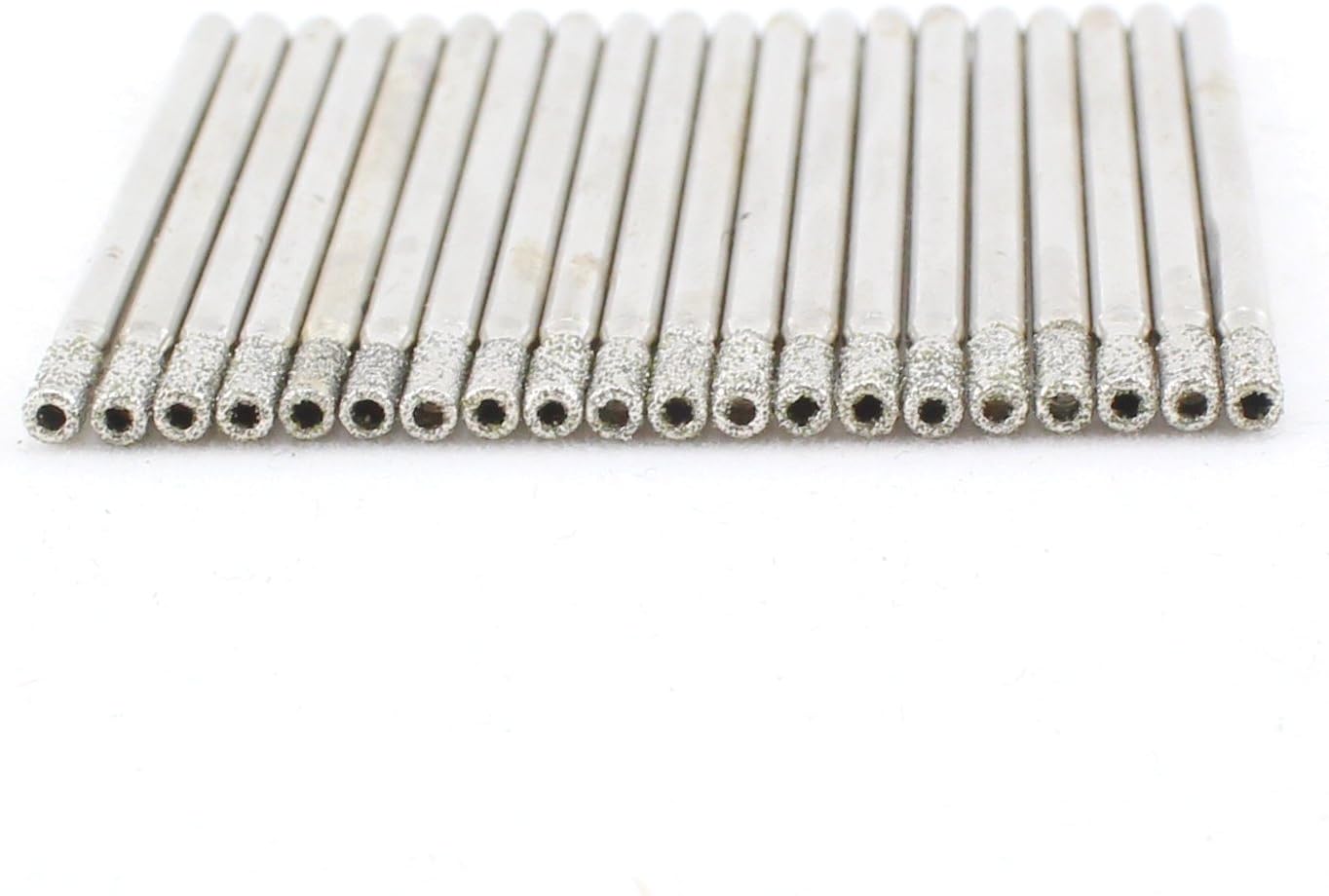 JINGLING 2.5mm Diamond Drill Bits for Glass, 3/32" Diamond Drill Bit, Hole Saw Drilling Tools for Stone Tile Pack of 20Pcs