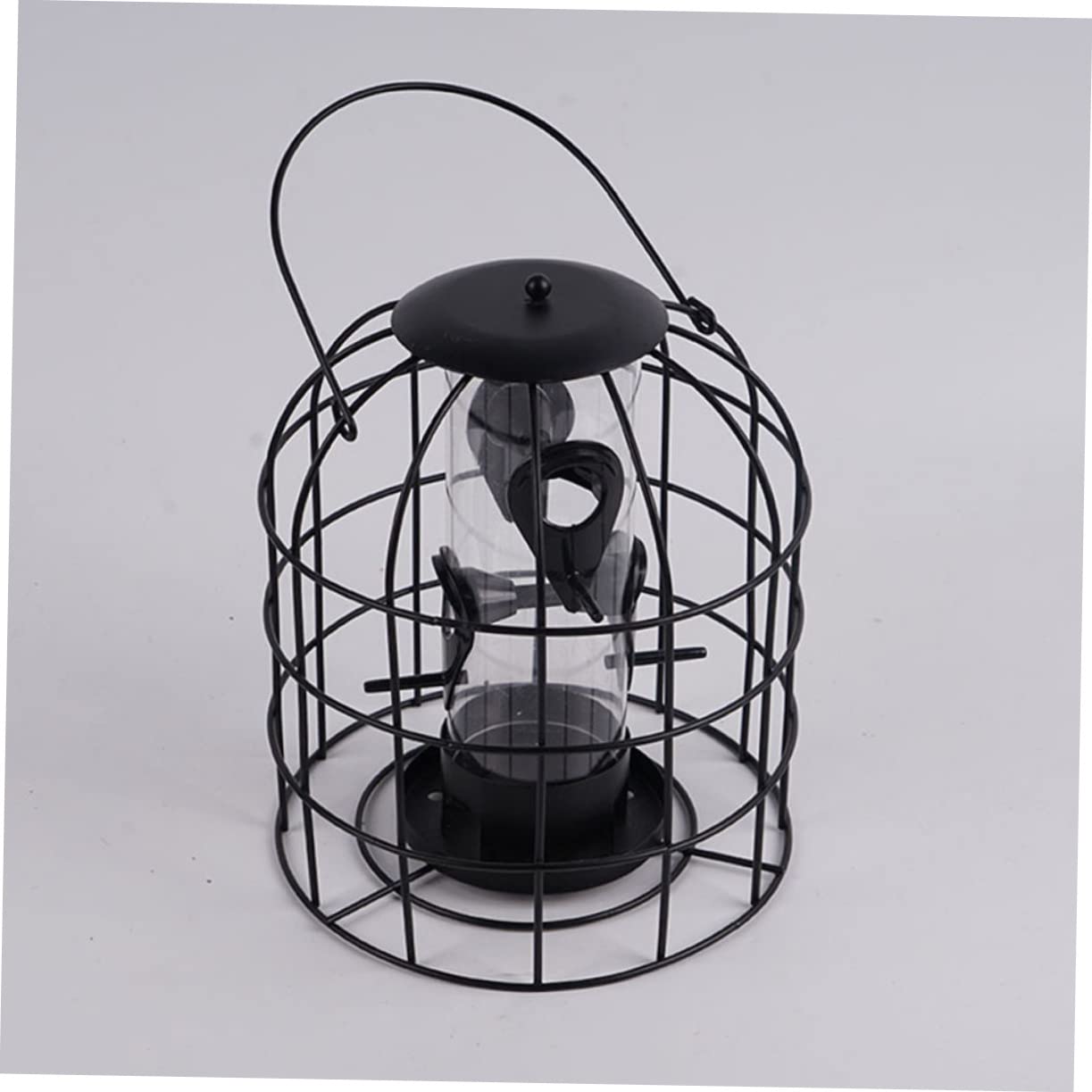 BESPORTBLE 1pezzi Mangiatoia Per Ferro Nero Con Rete Mangiatoia Appesa Per Pappagalli e Calopsite Accessori Per Per Casa e Negozio Di Animali