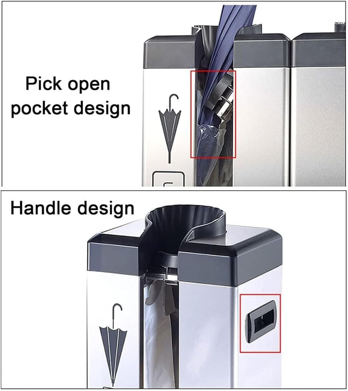 Machine Automatique d'emballage de parapluies humides à Double Fente, incluant 500 Sacs Longs et 500 Sacs Courts, Support pour Usage Professionnel