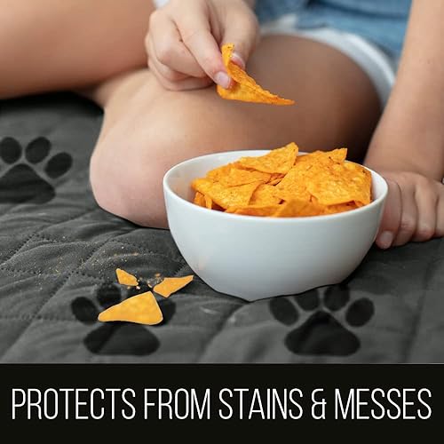 Miniatura 2 de Sofa Shield Funda de sofá con correa, reversible, resistente a las manchas y al desgarro, funda acolchada de microfibra, lavables, asiento de 62