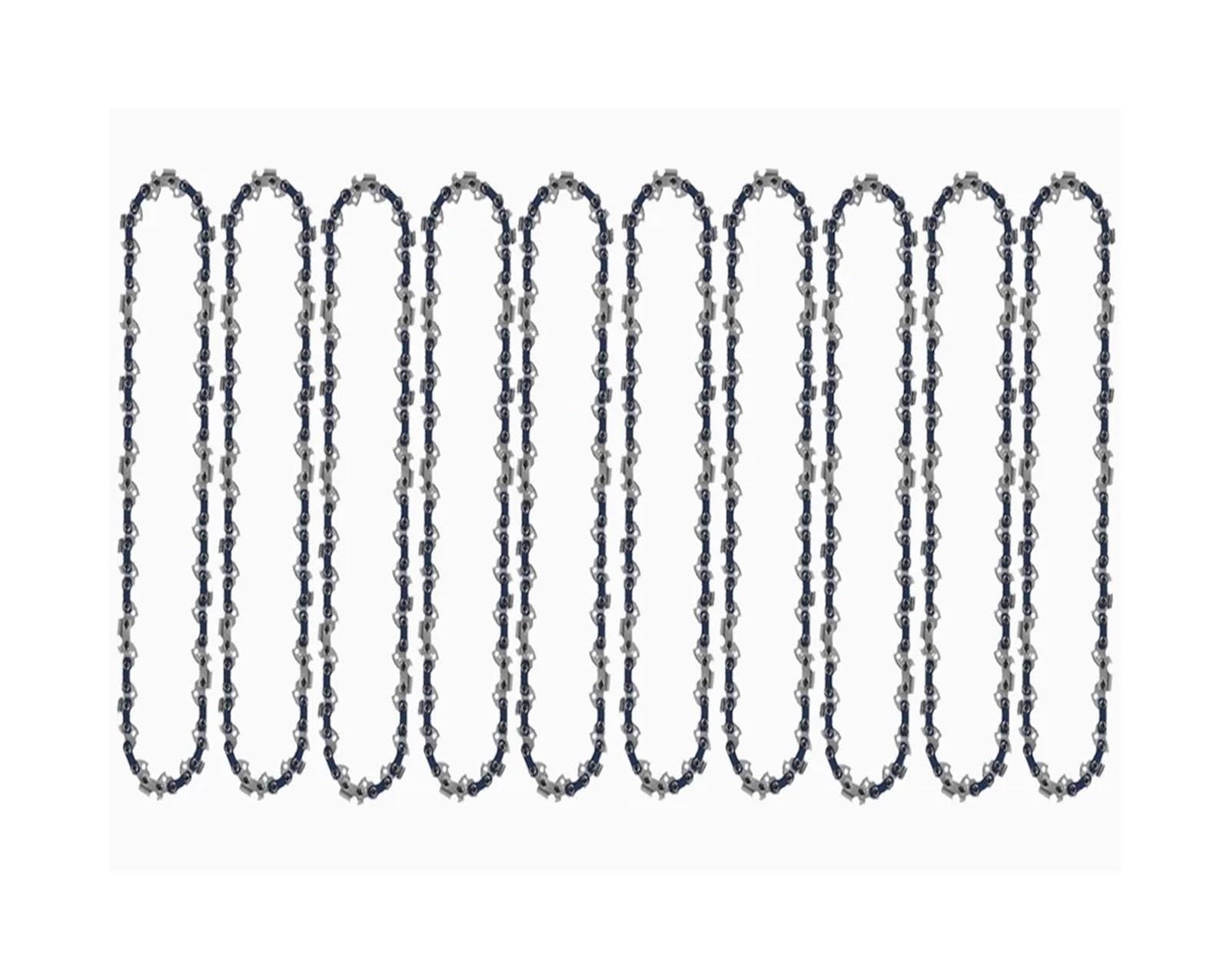 Cadena de motosierra de 8 pulgadas con dientes guía de 33 DL, 3/8" de paso bajo y 0,050" de grosor for sierras eléctricas.(10pcs 8-inch Chain)