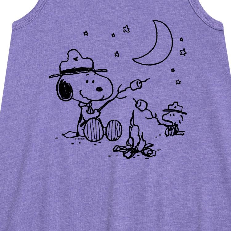 HYBRID APPAREL - Peanuts - Snoopy Camping - Toddler and Youth Girls A-line Dress2