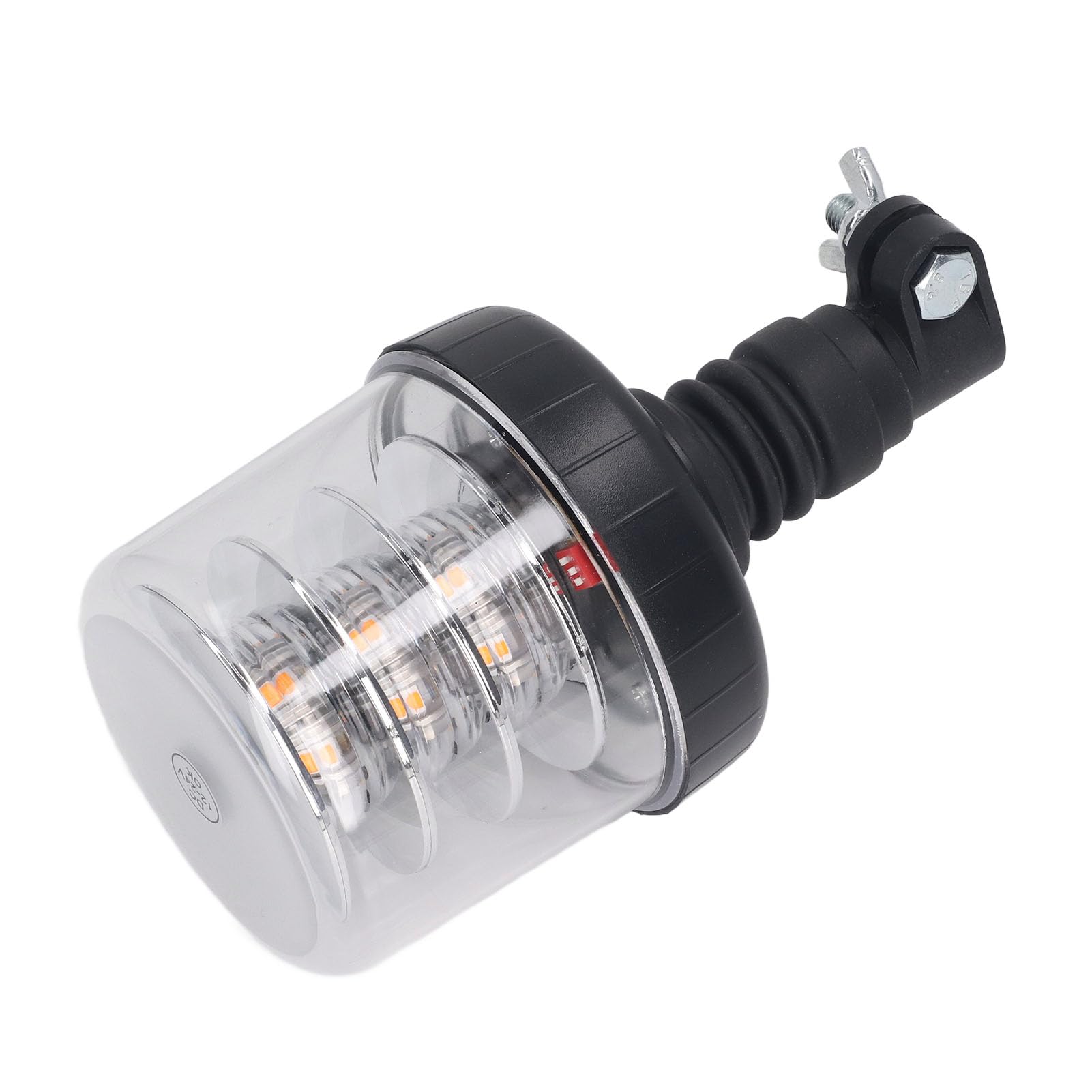 Luz LED giratoria de 54 W con rotación de 360 grados, baliza de advertencia de emergencia con 18 LED de alta potencia, CC 12–24 V, para seguridad del tráfico en obras y vehículos