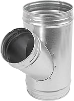 Vista 11 de Conector de conducto en forma de Y de 3 vías de metal de 6 pulgadas - Divisor de conductos de metal para conductos redondos - Brida de adaptador