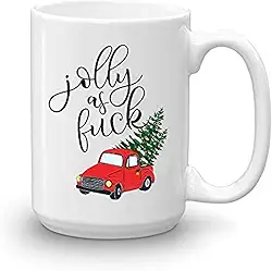 Caneca de café de Natal, caneca de café de férias, canecas divertidas de filme de Natal para presente da família, amigos – Caneca em caixa de presente decorativa de Natal (425 g)