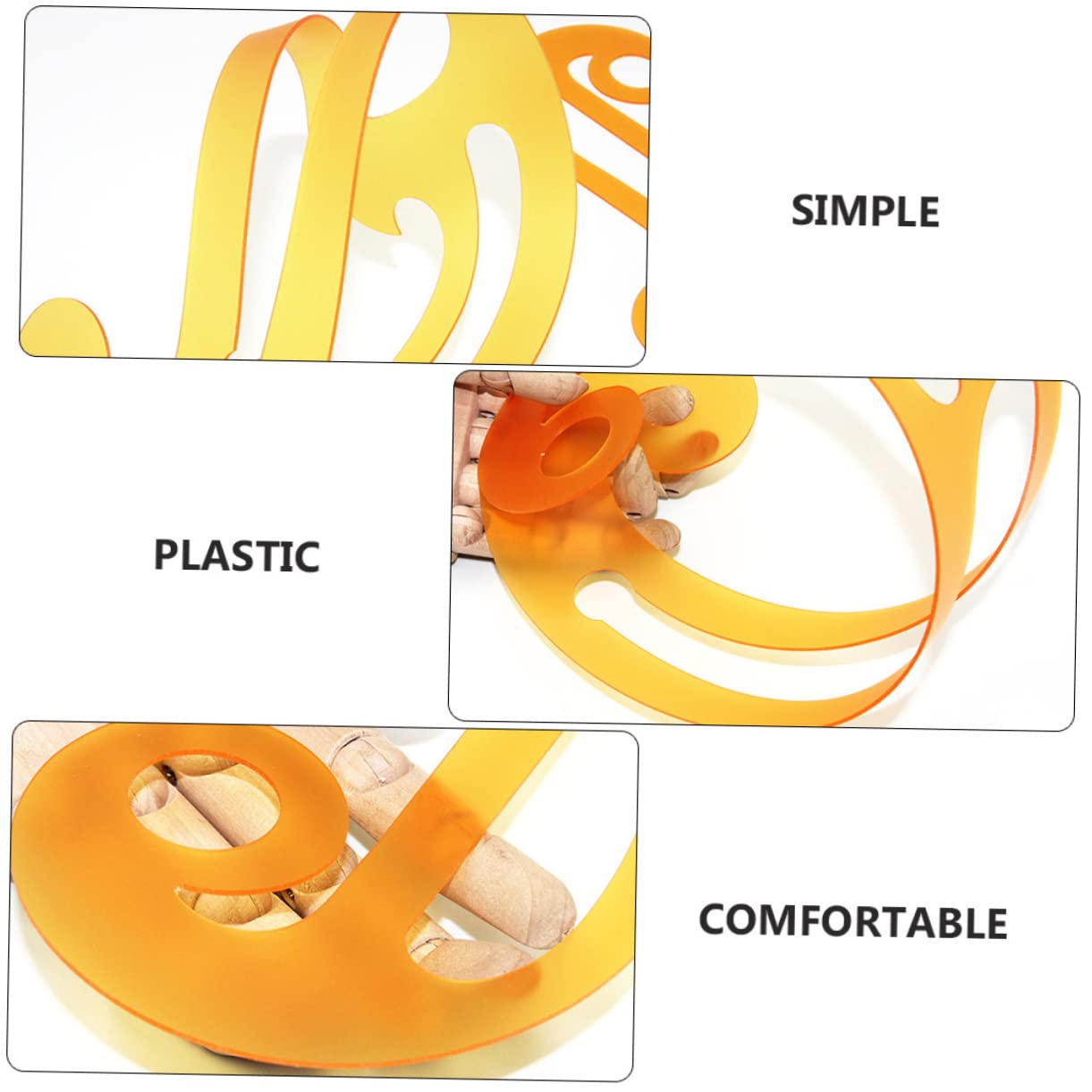 VILLCASE 10piezas Regla De Curva Plástica Para Diseño De Ropa Herramienta De Medición Multifuncional Para Modistería y Patronaje Para Confección De Prendas y Manualidades