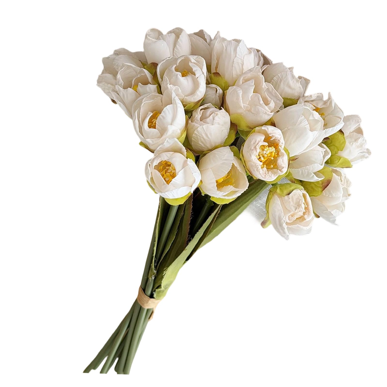 Xinsheinelry Artificial Flower Bunch 24 Stems Realistic for Wedding Floral Arrangement Party Table Centerpieces Realistic Arrangement