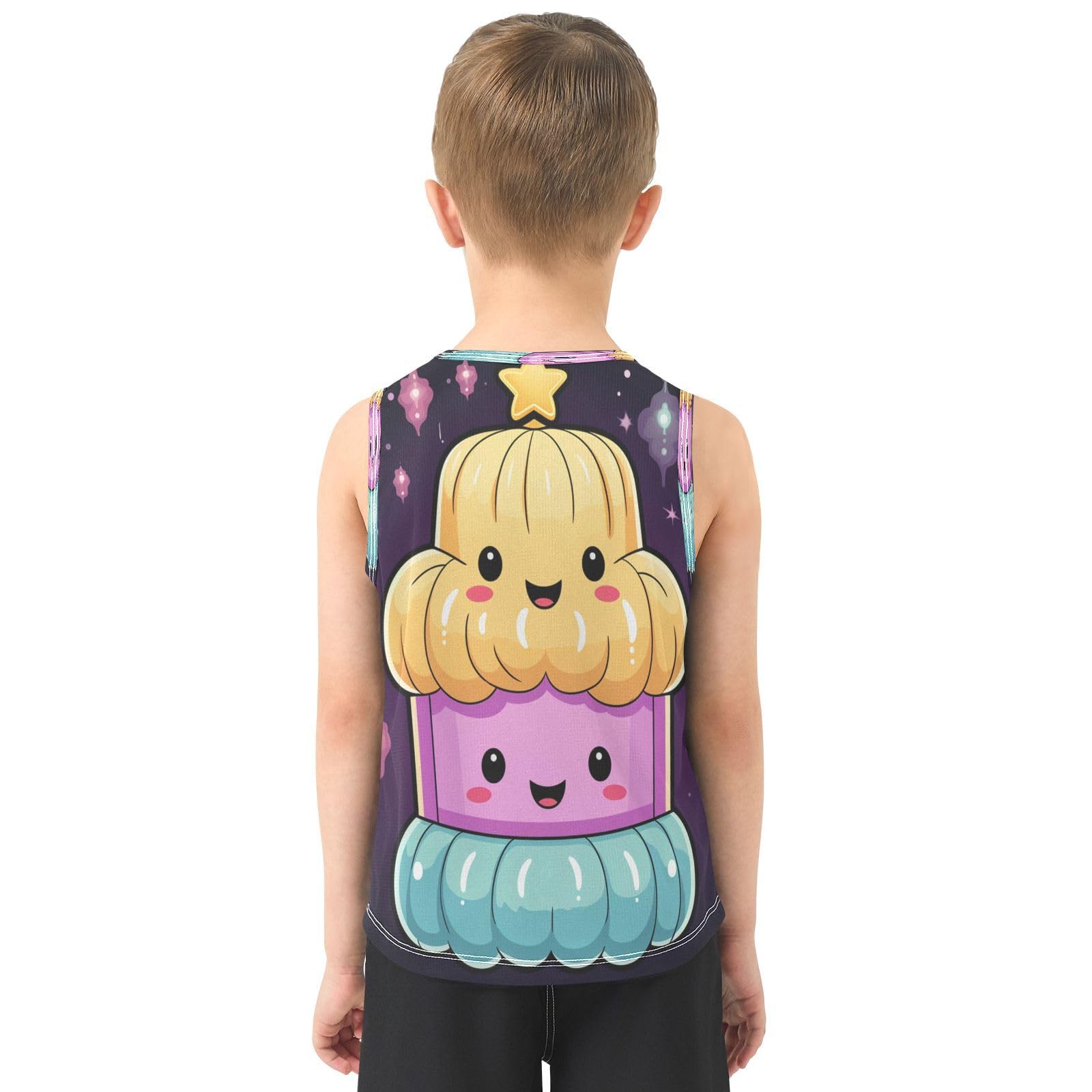 Doodle Lindo Medusas Animales Camisetas Sin Mangas Tipo Tank Top para Niños Jóvenes Ideales para Actividades Deportivas