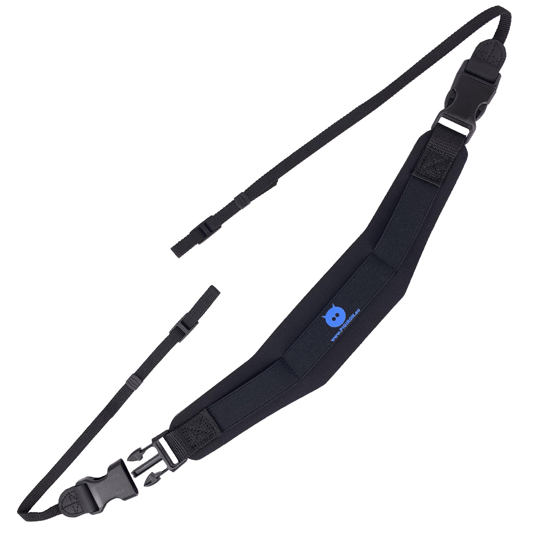 Pig Iron Unisex Black Max Camera And Binocular Strap. Weight Reducing Neoprene Comfort Strap With Quick Release Connectors. Reduces Neck And Shoulder Ache. Universal Sling Fit For Mirrorless And Dslr Cameras.