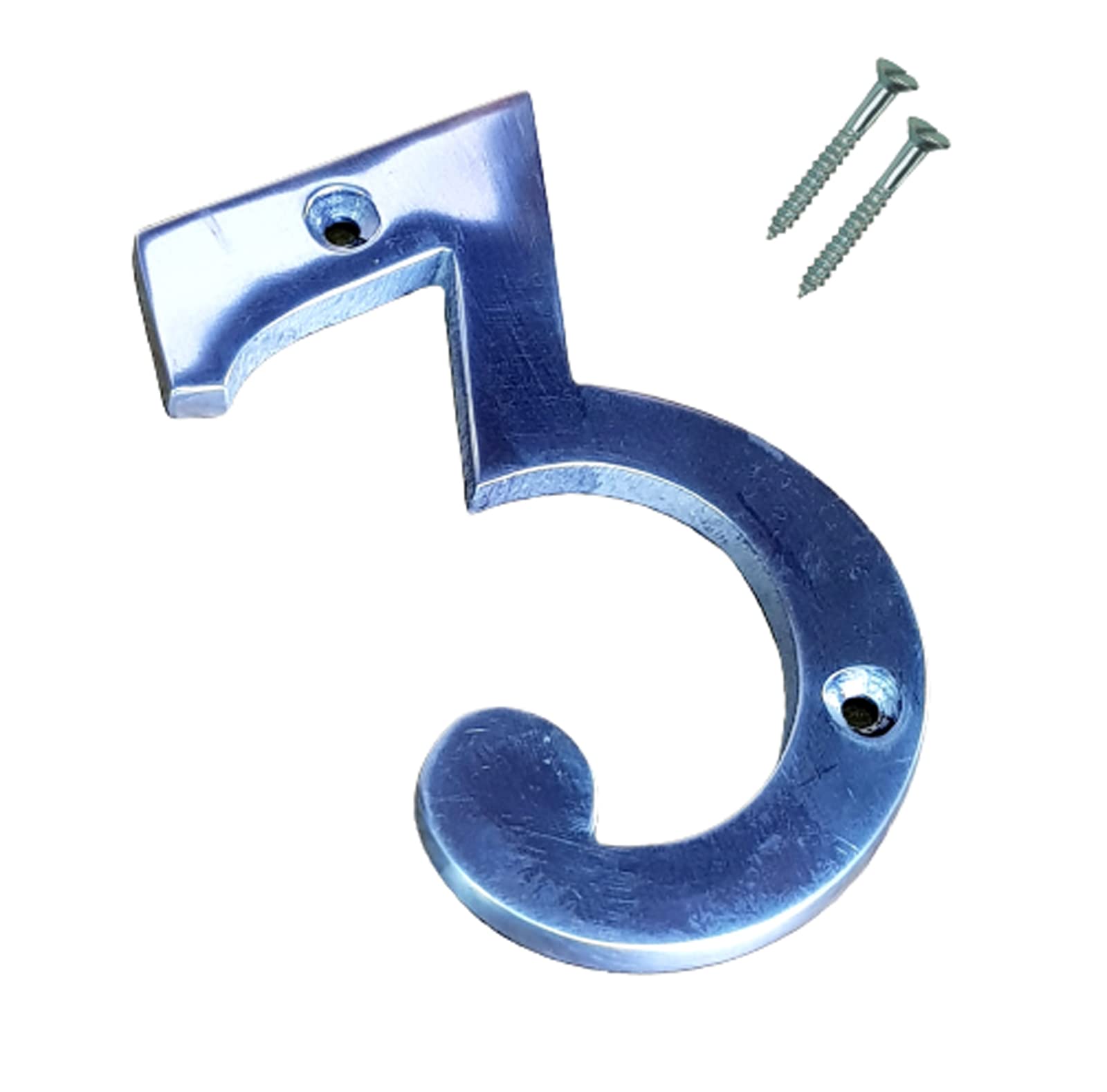 eSplanade Aluminium House Hotel Door Number Plaque Numeric Numerical Digit "3" (Three) - 0-9 Numbers - 4" Inches-image-14