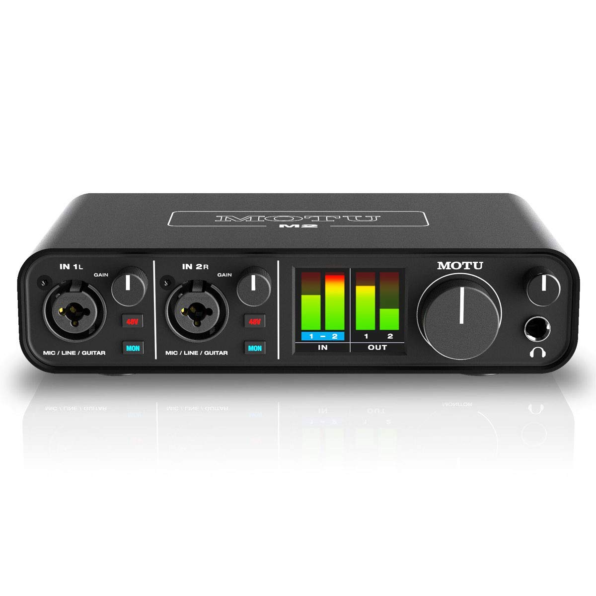 MOTU M2 USB 2-Kanal Audio-Interface + keepdrum Kopfhörer