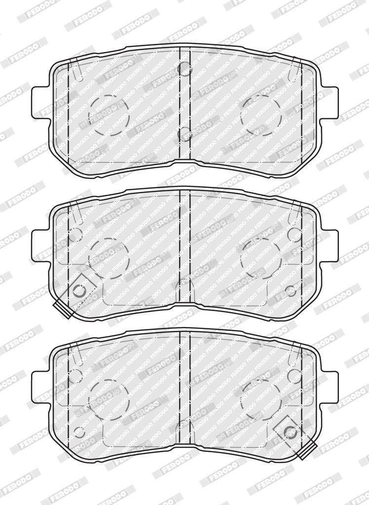 FERODO Plaquettes de freins Arrière avec indicateur d'usure Épaisseur 15,8mm FDB4771 Compatible avec HYUNDAI Tucson TL, TLE, KIA Sportage QL, QLE