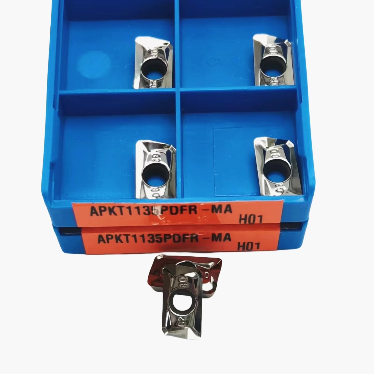 10 cuchillas de corte de aluminio APKT1135PDFR-MA H01 for fresadora CNC APKT1135