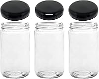 Vista 9 de JARMING COLLECTIONS Tarro de almacenamiento de vidrio de boca extra ancha de 32 onzas con tapa de plástico sin BPA – Tarro Mason hermético