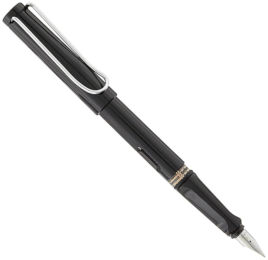 Amazon.com : Lamy Safari Fountain Pen (19F) Black + 5 Black