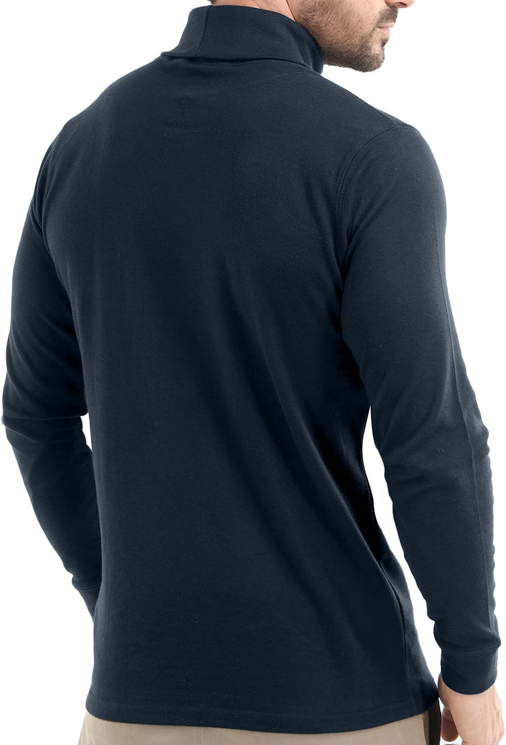 Utopia Wear Turtleneck Men Slim Fit UPF 50+ Lightweight Pullover Sweater Long Sleeves Top