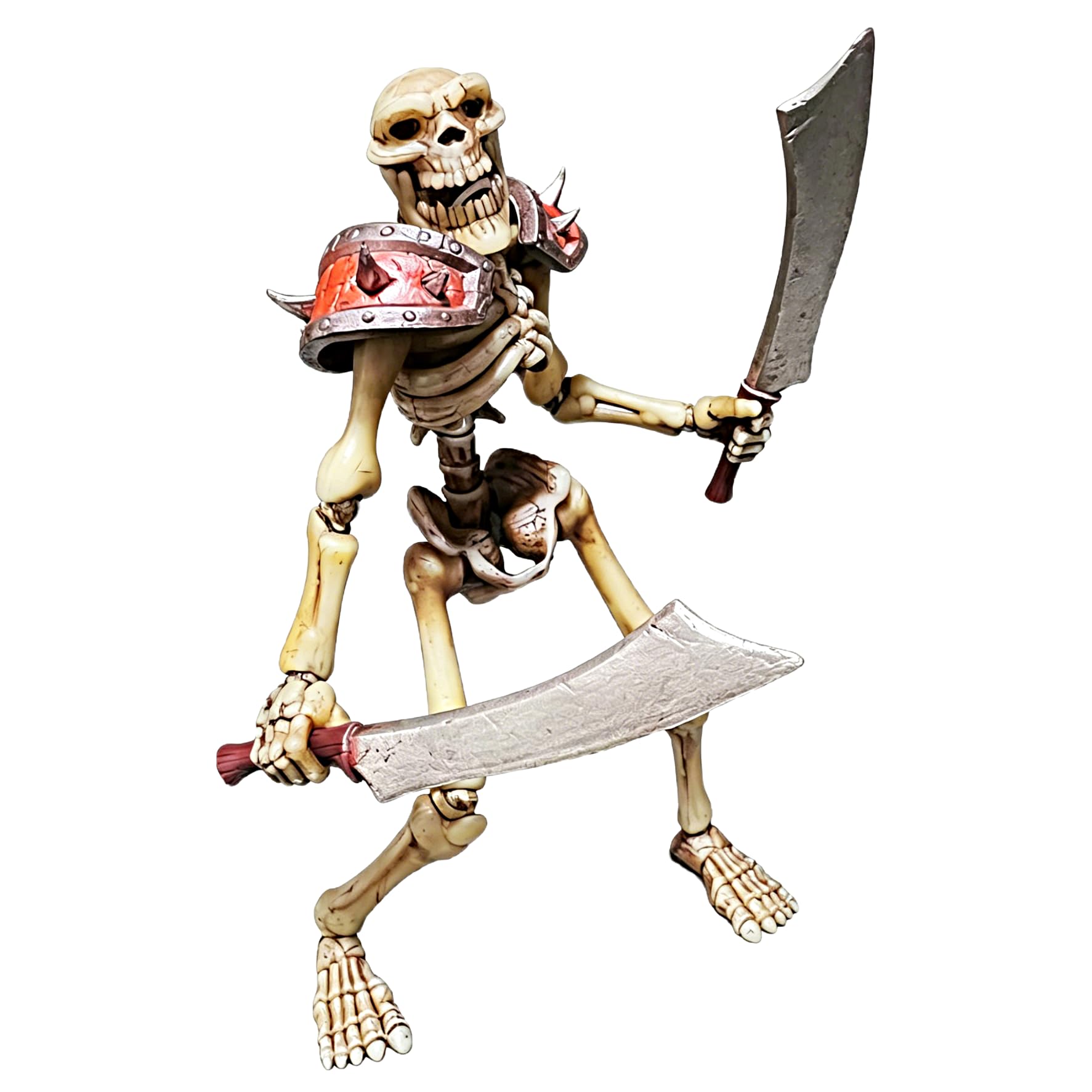 TOYVERSE YOTOTOY Figurka akcji w skali 1/12, strasząca oszust z maczetami, 18 cm, odkupienie, szkielety, linia nocnych oszustów, alternatywna głowa dyni, zdejmowana zbroja dla osób w wieku od 15 lat