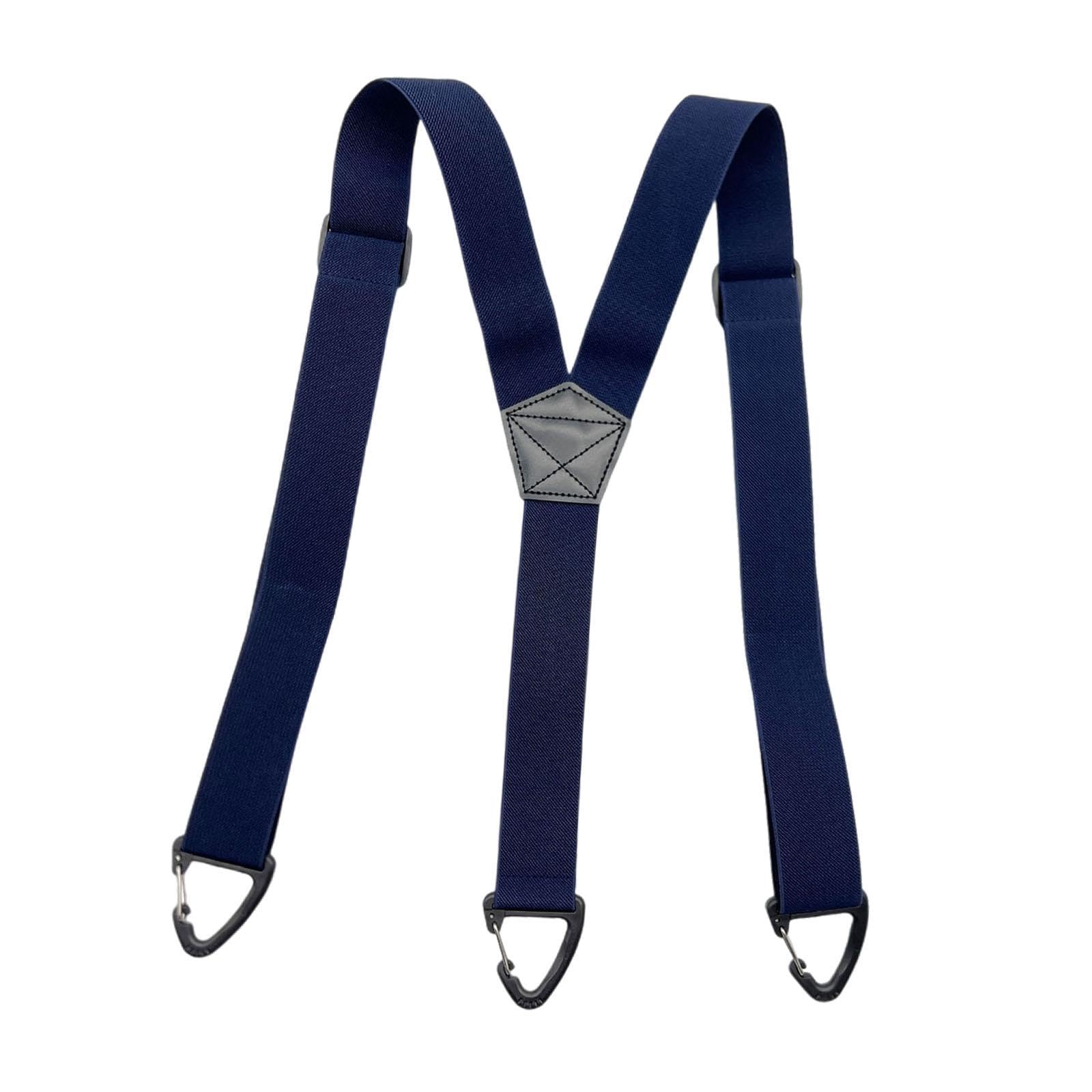 zoomella Men'S Suspender Sturdy Work Suspender Costume Accessories Navy Blue 3 Hooks Clothing Shoes & Accessories| Mens Accessories| Suspenders Braces-picture-23