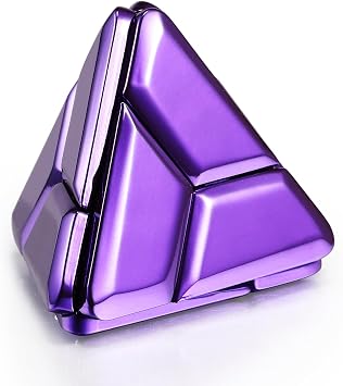 3D Triangle Metal Puzzle Purple