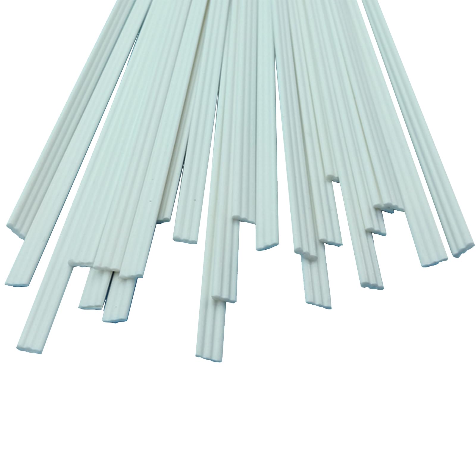 Cnfhfry White Welding Rods， Plastic Welding Rods Welder Sticks Cpvc Material, Suitable For Mechanical, Various Specifications(,Triple 7.1Mm*3Mm)