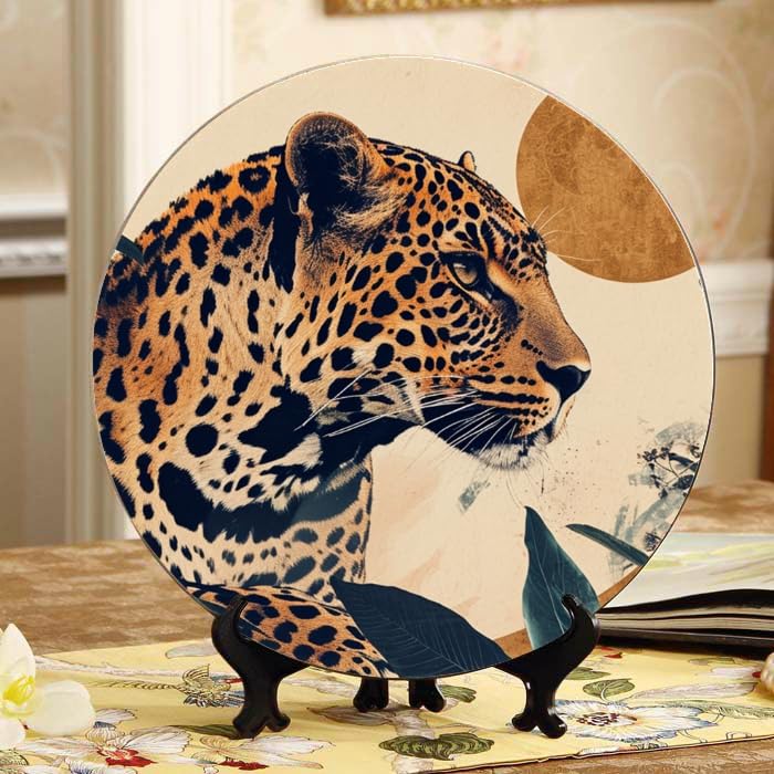 Amazon.com: DNOVING Graphic Leopard Print Decorative Ceramic