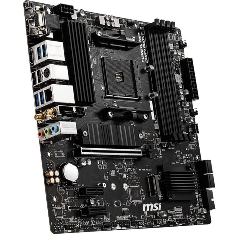 Image of MSI PRO B550M-VC WiFi ProSeries Motherboard (AMD Ryzen 5000 Series, AM4, DDR4, PCIe 4.0, SATA 6Gb /s, M.2, USB 3.2 Gen 2, HDMI /DP, Wi-Fi 6E, Bluetooth 5.2, mATX) 9.6 inch x 9.6 inch (Pack of 10)
