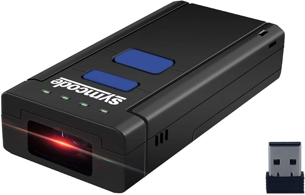 Symcode Bluetooth Barcode Scanner, 3-in-1 Bluetooth & USB Wired & 2.4G Wireless Barcode Scanner Portable Bar Code Scanning Work with Windows, Android, iOS, Tablets or Computers — 사진 1