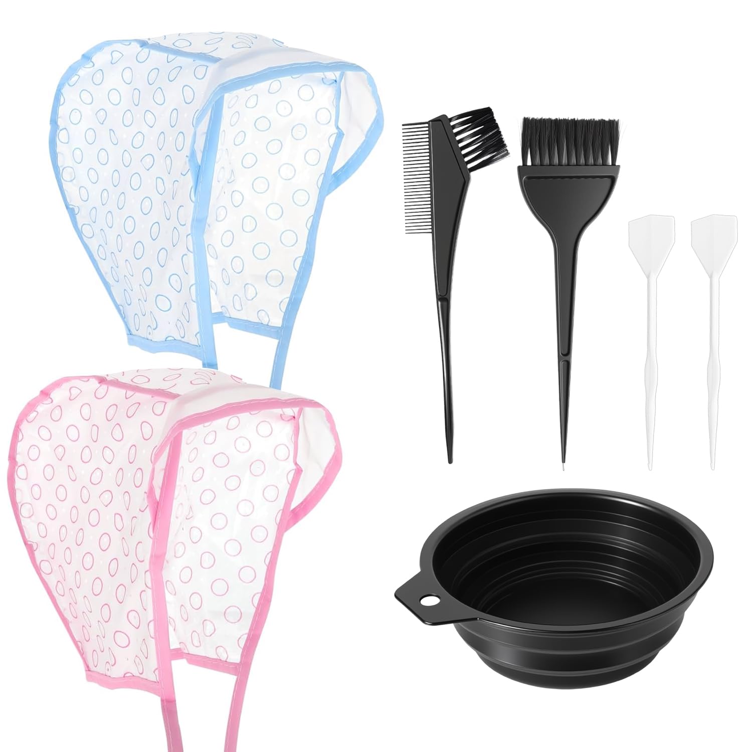 Highlight Cap highlight Caps for Hair Highlighting Cap With Hooks Hair Dye Cap Highlights Cap Frosting Caps Bleach Cap Kit for Highlighting Hair for Salon Hair Dyeing Hairdressing