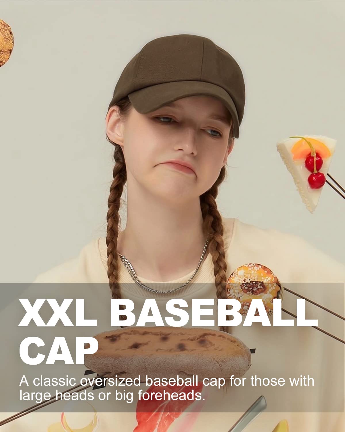 Feng Shui， Gorras de béisbol XL/XXL, Gorra Deportiva Grande para Correr, Gorra de Gran tamaño para papá, Gorra clásica de Tenis de Golf para Cabezas Grandes