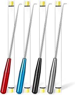 4PCS Fish Hook Remover Fishing Hook Remover, Fishing Hook Quick Removal Device Space Aluminum Magnetic Handle Fish Hook Removal Tool, Fish Hook Disconnect Device for Fishing, Hook Removal Tool Fishing