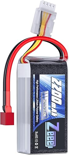 Zeee 3S 2200mAh Shorty Pack Lipo Batería 11.1V 50C Batería con conector T para RC Car Truck Vehículos RC Barco RC Drone Avión Quadcopter Helicóptero