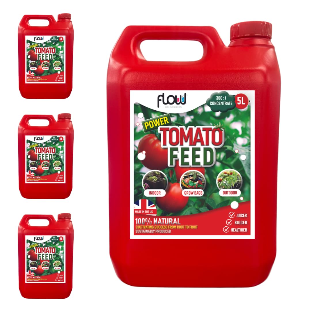 Flow Power Tomato Liquid Feed | 300:1 Concentration | Vegetable Plant Food Growing Fertiliser - (20 Litre)