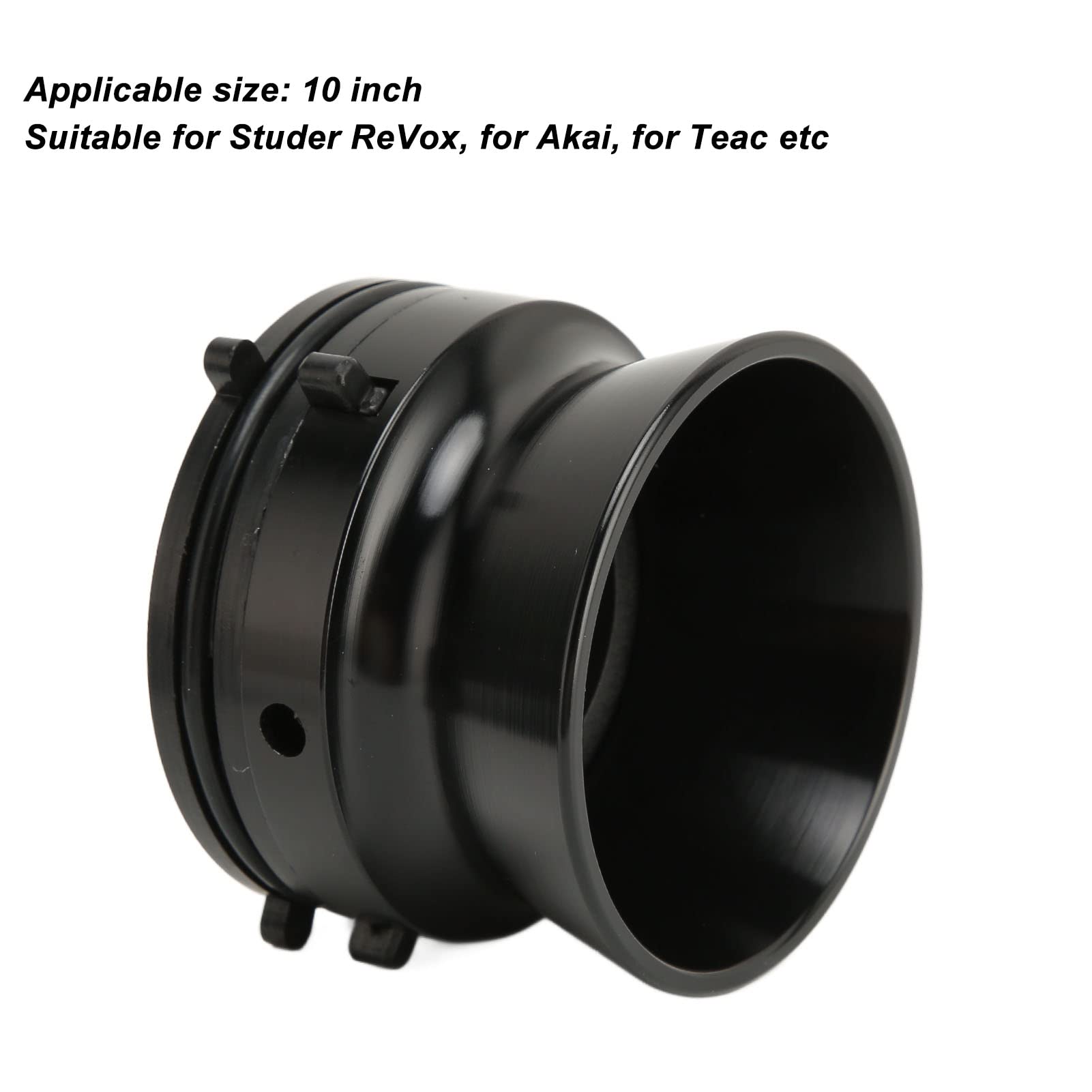 Annadue 1 par de Abridores de 10 Pulgadas para Studer, para Akai, para , etc., Adaptadores Universales Nab Hub, Fácil instalación. Negro