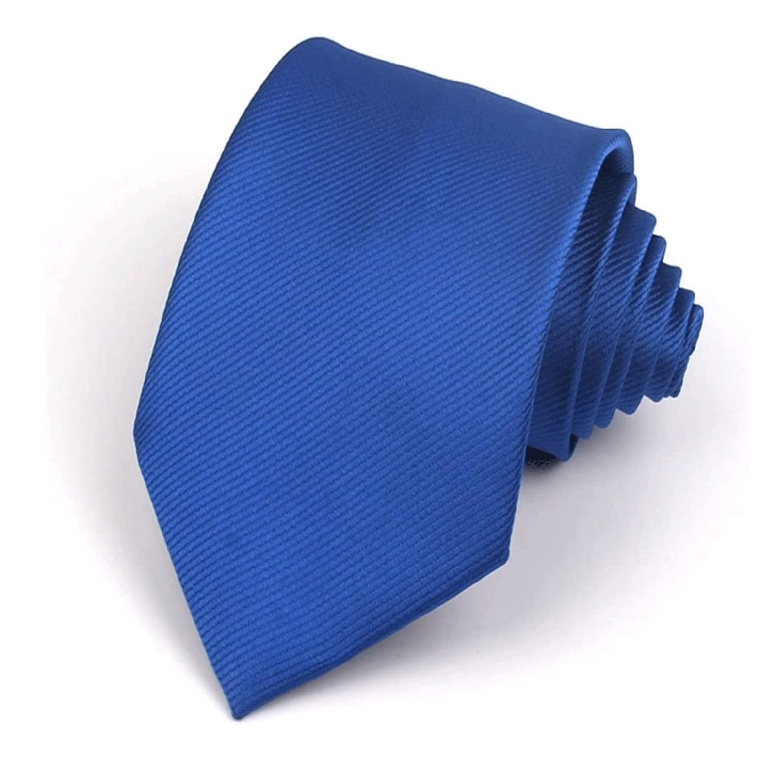 Cravatte, Cravatta da Uomo e Donna Classica in Poliestere Moda Tinta Unita Lavoro Casual Cerimonia Formale for Matrimonio | Blue
