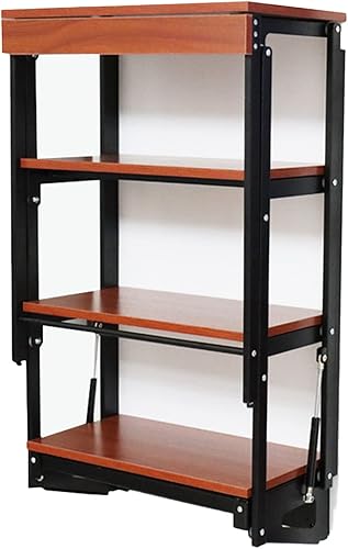 Escritorio flotante, escritorio plegable de pared, escritorio flotante para computadora con estantes de almacenamiento para espacio pequeño,