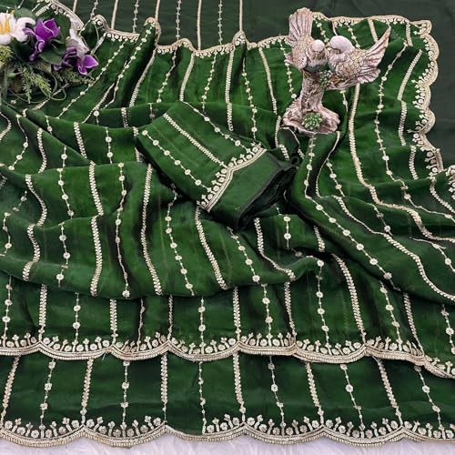 Image of Amazon Brand - Tavasya Womens Saree
